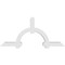 Ekena Millwork Ericson Architectural Grade PVC Gable Bracket, 96"W x 44"H x 6"D x 6"F, 11/12 Pitch GBP096X44X0606ERI00 - alternate 2